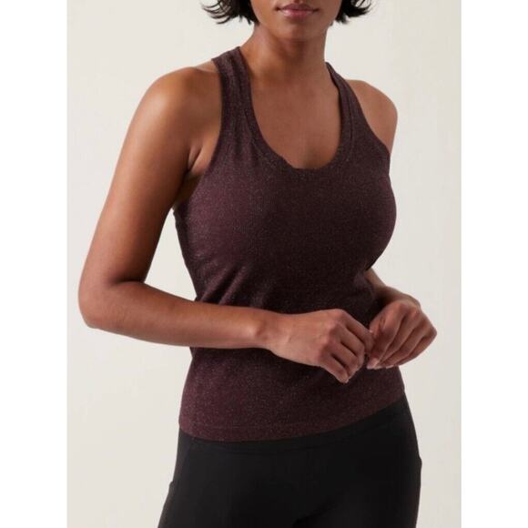 NWT Athleta Tank Top‎ Medium Purple Pullover Racerback Running Gym Camisole XXS - Picture 1 of 4